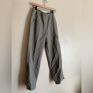Woolrich Pants Cargo Bottoms Women Size 6 Green Cotton Casual Clothing